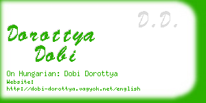 dorottya dobi business card